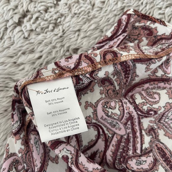 For Love and Lemons Georgia Babydoll Lilac paisley dress - Picture 9 of 10